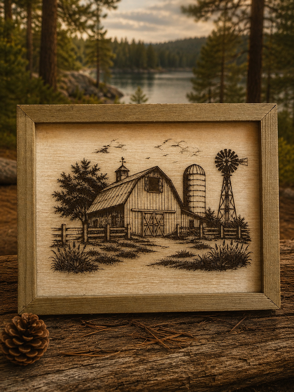 Framed Farm Scenes