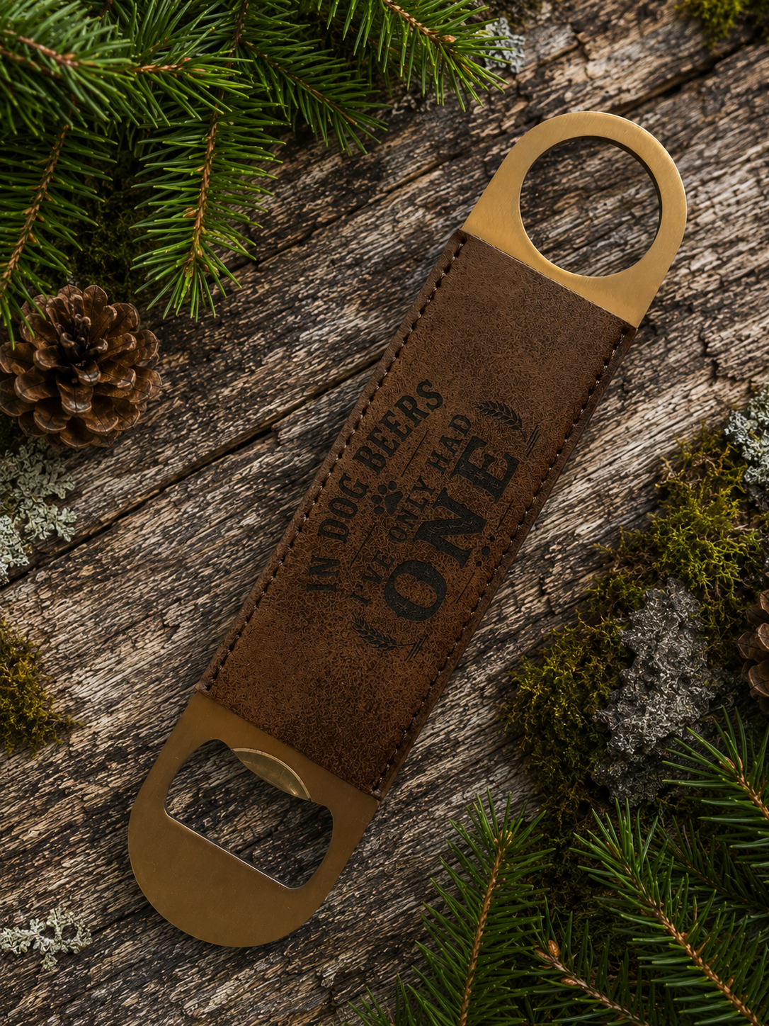 Leather Wrapped Bottle Openers