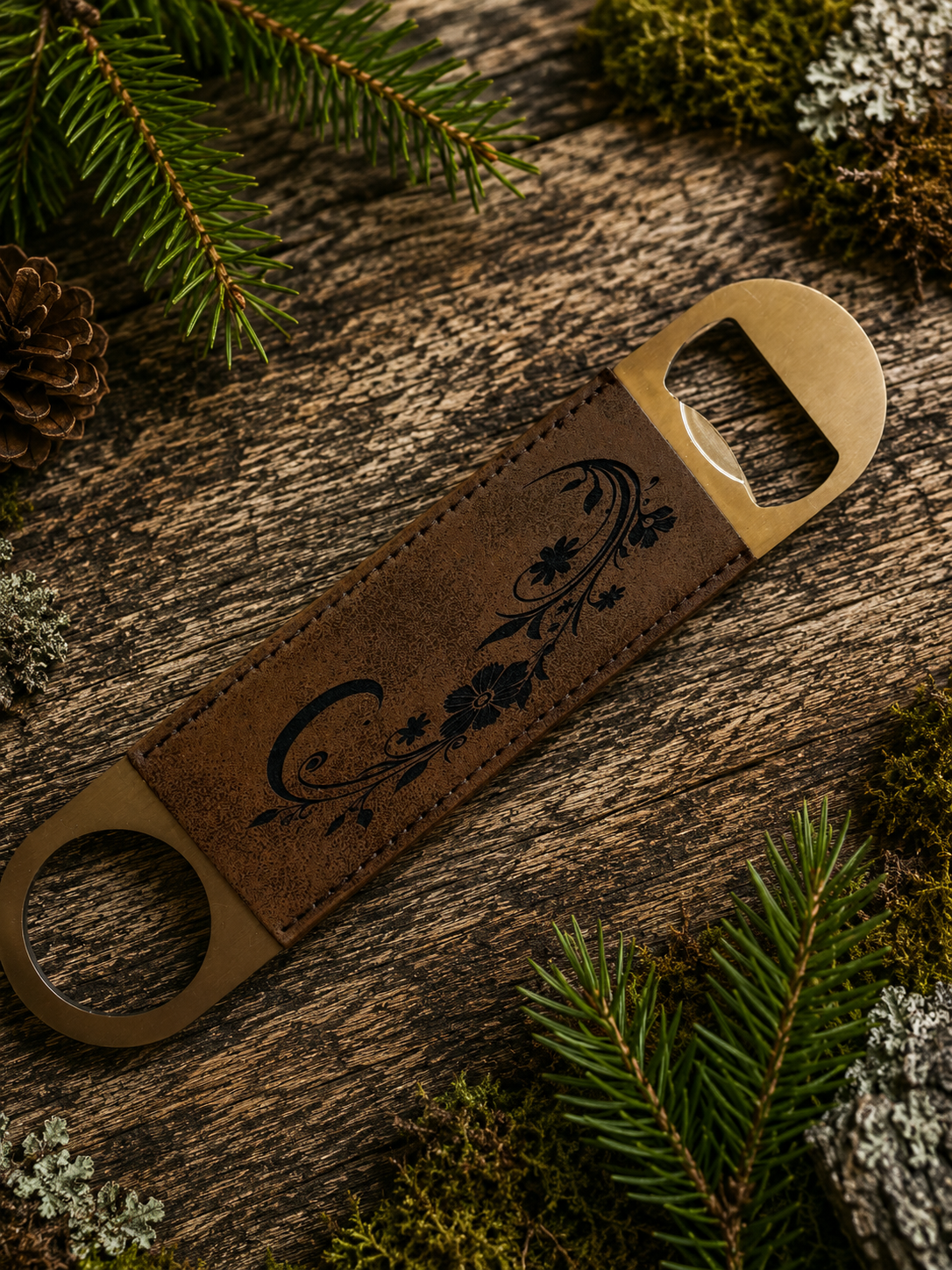 Leather Wrapped Bottle Openers