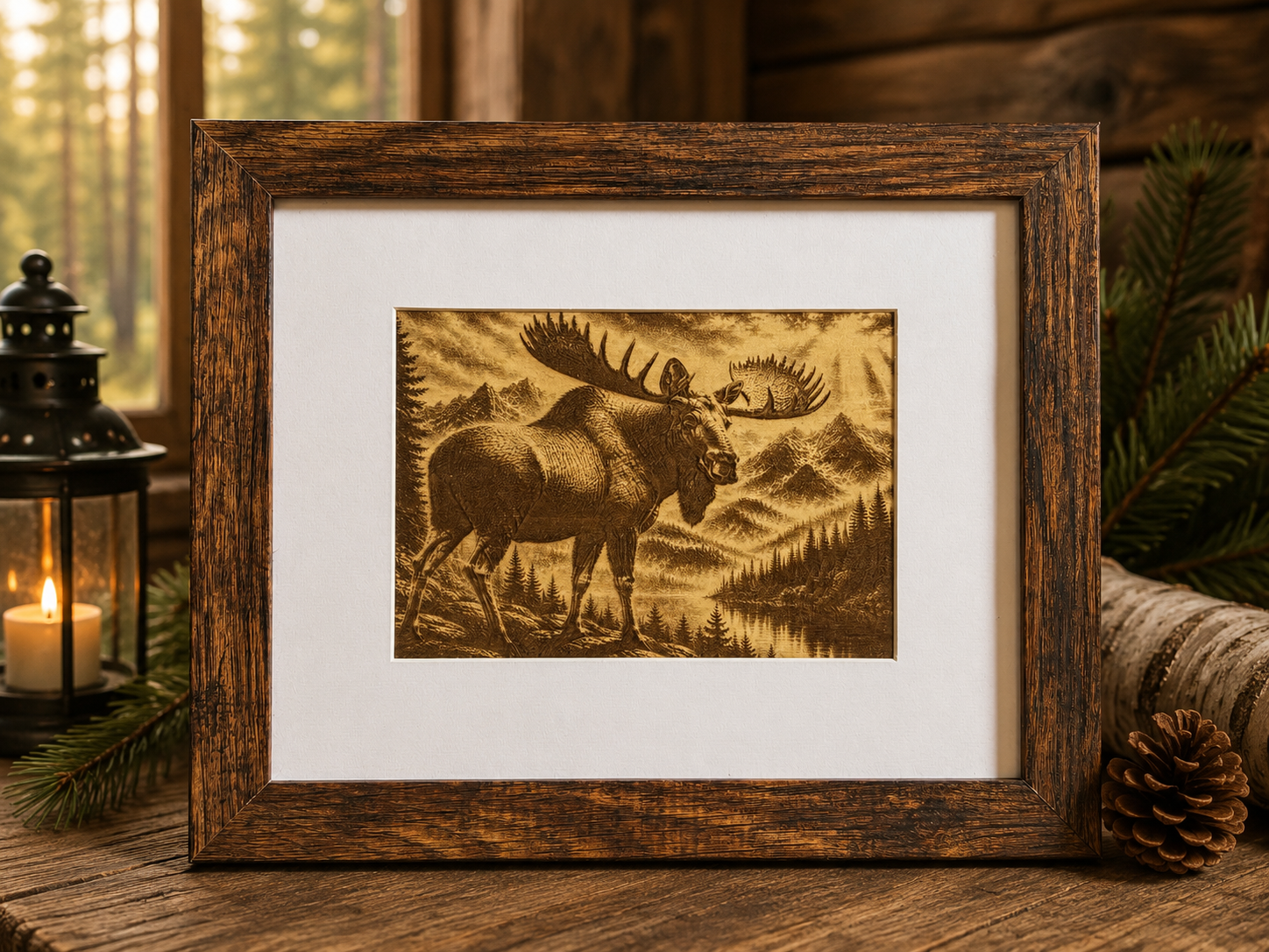 Wildlife Engravings 5x7