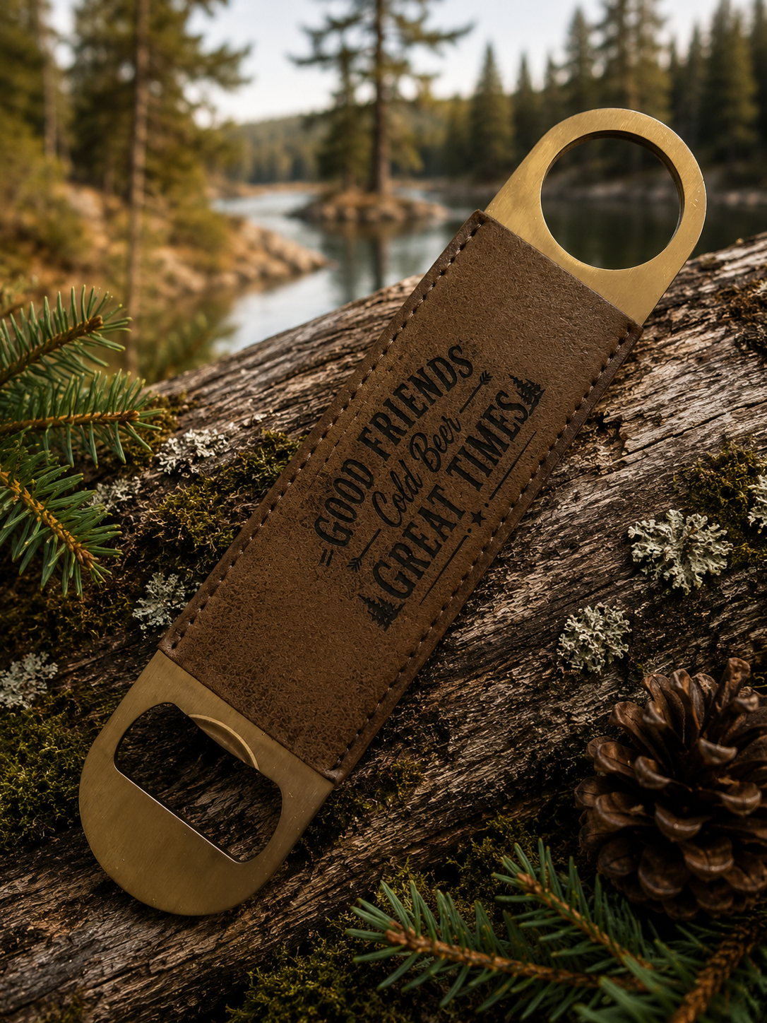 Leather Wrapped Bottle Openers