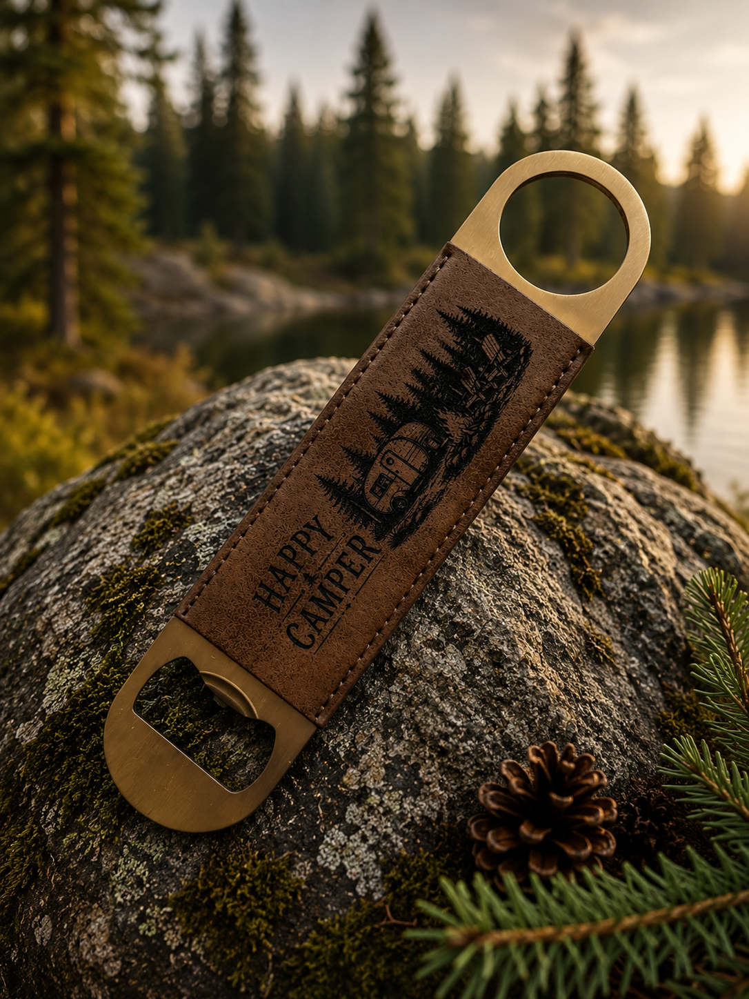 Leather Wrapped Bottle Openers