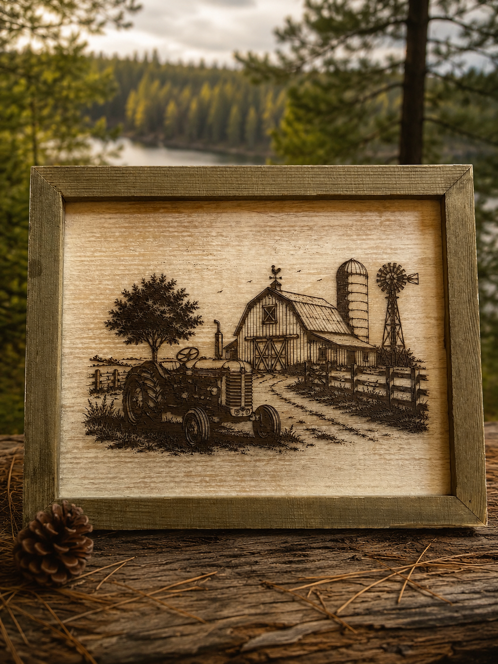 Framed Farm Scenes