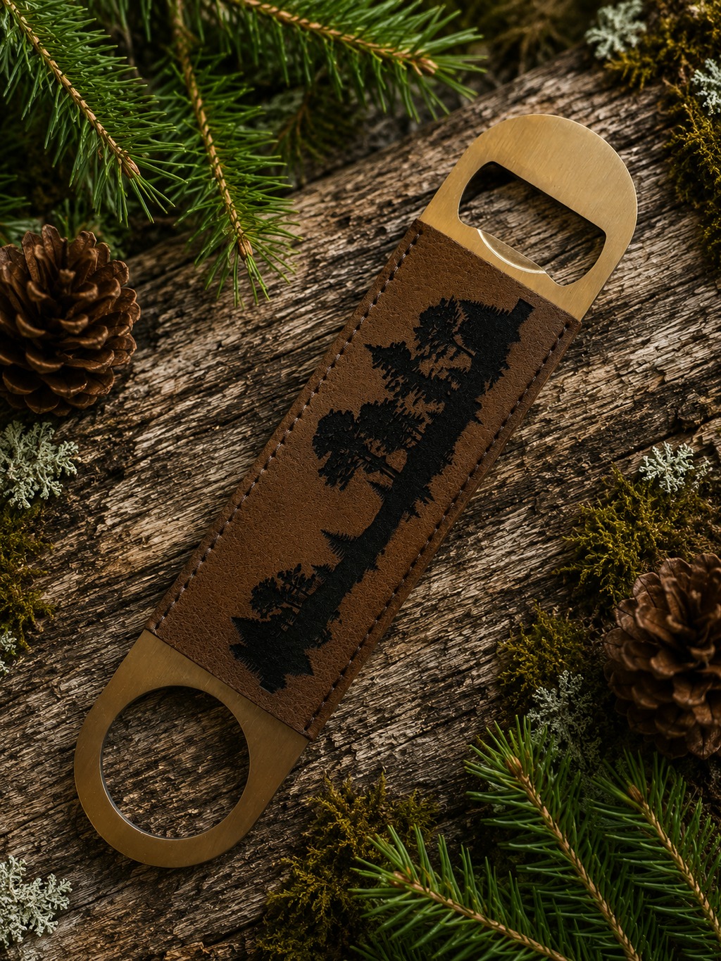 Leather Wrapped Bottle Openers