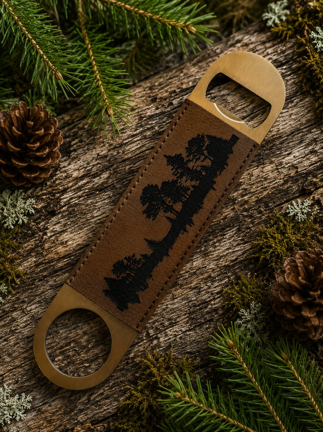 Leather Wrapped Bottle Openers
