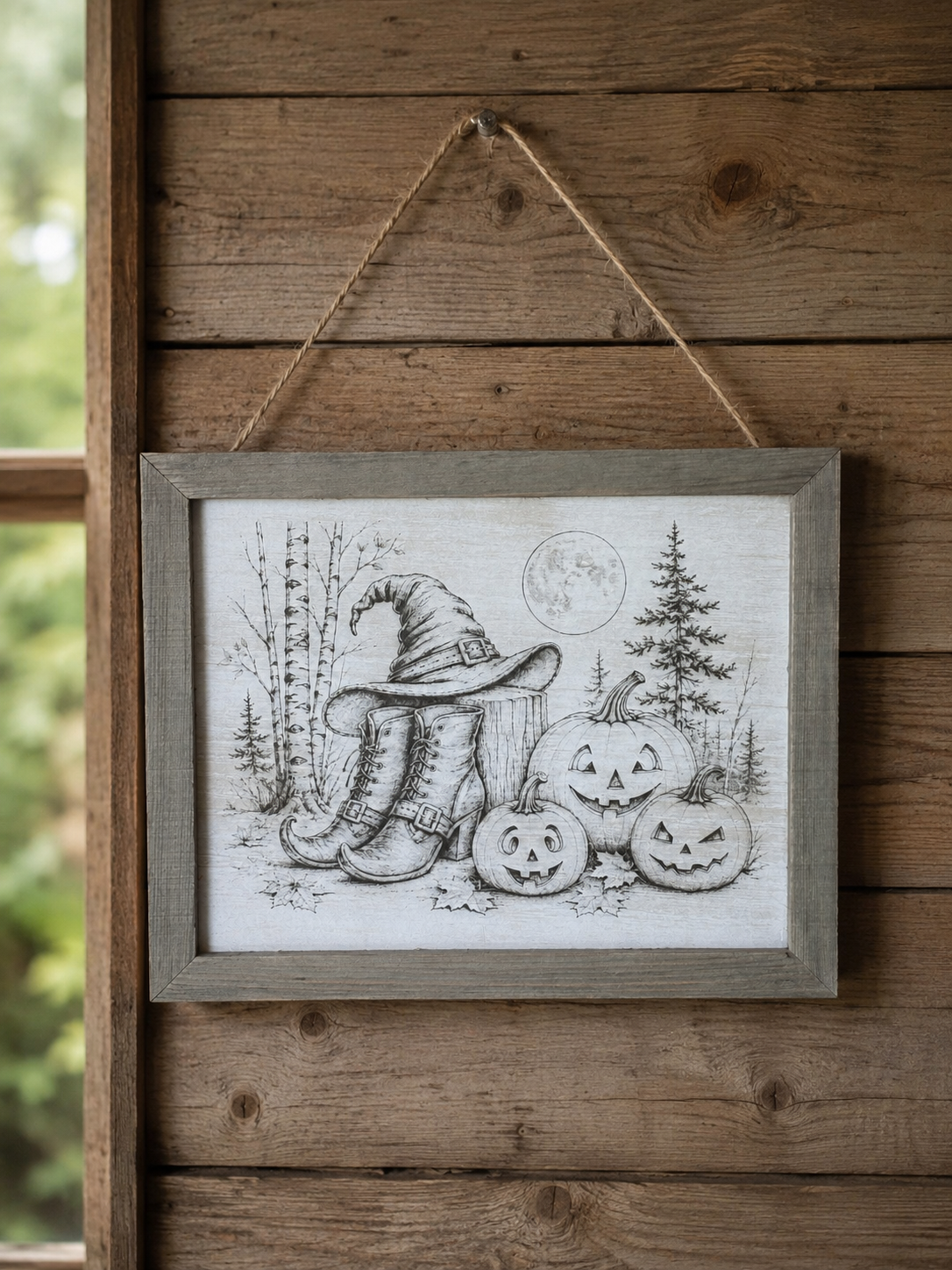 Rustic Halloween Engravings